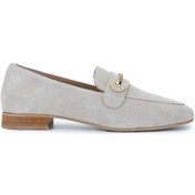 Resim Tamer Tanca Kadın Hakiki Deri Bej Süet Loafer Ayakkabı 1105 5371 Bn Ayk Y25 Bej Suet Bej 