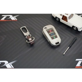 Resim Citroen Uyumlu C3 C4 C Elysee Metal Deri Fosforlu Anahtarlık New Style 