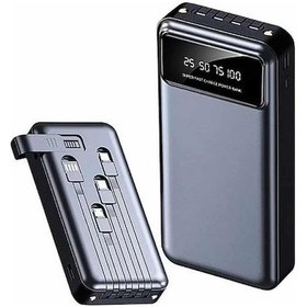 Resim Hızlı Şarj Özellikli 20.000 Mah Dijital Göstergeli Usb Girişli Android Ve Apple Uyumlu iOS Powerbank Çoklu 