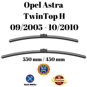 Resim Opel Astra Twintop H 2005 2006 2007 2008 2009 2010 Uyumlu Ön Cam Silecek Süpürgesi Takımı 550/450mm Silbak 