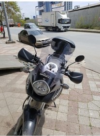Resim Zeus Motor 2008-2011 Honda Xl 700 Transalp Uyumlu Uzun Ön Cam Açık Füme 