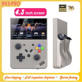 Resim Choice R43-PRO Handheld Retro Game 4.3-Inch Portable Screen Original 3D Joystick Handheld Game Psp Ps1 S... 