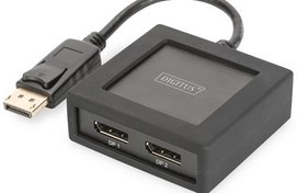 Resim DS-45404 Digitus 2 Port 4K DisplayPort Çoklayıcı, UltraHD/4K2K/60Hz, 4096 x 2160p<br>Digitus 4K DisplayPort Splitter, 1 x 2 