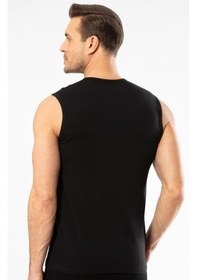 Resim Cacharel Erkek Bisiklet Yaka Spor Atlet 1303/siyah Siyah 