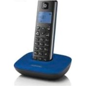 Resim Motorola T401 Dect Telsiz Telefon Handsfree Mavi-Siyah 