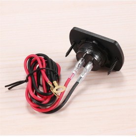 Resim Synodicmonth Tekne, Deniz, Kamyon, Atv, Utv İçin Kontak Anahtarlı Dijital Ekranlı 12v Voltaj Ölçer Dc12v 24v Su Geçirmez Voltmetre Paneli 