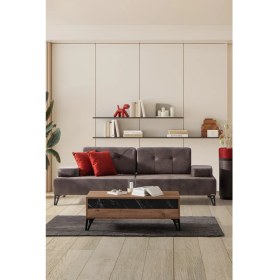 Resim Sandalie Avrupa Üçlü Salon&oturma Odası Kanepe - Antrasit 
