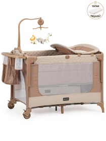 Resim Pierre Cardin Luna 60x100 Oyun Parkı (Yatak Hediyeli) - Kahverengi - Kahverengi / Standart 