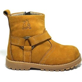Resim Chiron Hakiki Deri Fermuarlı Kürklü Unisex Bebek Bot Çok Renkli 
