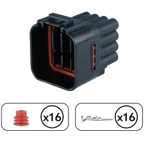 Resim Cat İş Makinası Soketi Dişi 16 Pin Kablosuz 