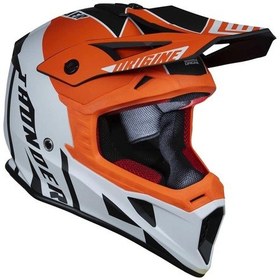 Resim Origine Hero Thunder Fluo Kapalı Kask Turuncu - Beyaz 