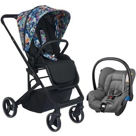 Resim Neo 2 Multicolor Concrete Grey Travel Sistem Bebek Arabası Çok Renkli 