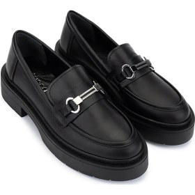 Resim Tamer Tanca Kadın Hakiki Deri Siyah Loafer Ayakkabı 817 9877 Bn Ayk Sk25-26 Sıyah Dr Siyah 