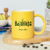 Resim İsme Özel Botanikçi Sarı Kupa Bardak 