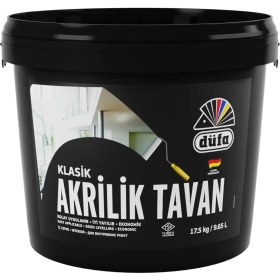 Resim Düfa Akrilik Tavan Boyası Beyaz 17.5 kg 