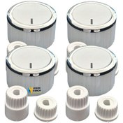 Resim Üniversal Düğme 4lü Takımı Ankastre Set Üstü Ocak Düğmesi -sü0013 