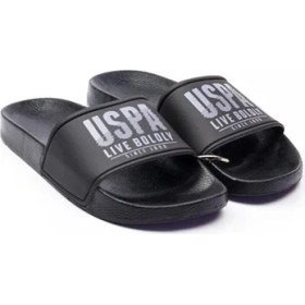 Resim U.S. Polo Assn. Gusty Uspa Live Boldly Yazılı Siyah Gri 