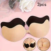 Resim 2 adet Silikon Dikişsiz Alt Kordonlu Sütyen Pedleri - Büyük İnce Düğün Push-Up Kupaları, Yarı Şeffaf ve Nefes Alabilir, Tüm Gün Konforu İçin, Askı Gerektirmez, Sadece Elde Yıkama, Düğün Günü İç Çamaşırı, Zarif İç Çamaşırı, Rahat Uygunluk 