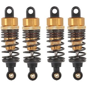 Resim 1:10 Rc Araba İçin 4 Adet 60mm Metal Amortisör - Hsp Redcat Exceed Hpı Uyumlu 