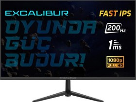 Resim Excalibur M.E238FIF-D 23.8" 1 ms Full HD G-Sync FreeSync IPS Oyuncu Monitörü 