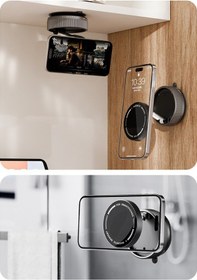 Resim K10a Vakum Özellikli Magnetik Magsafe Telefon Tutucu Şarj Gerektirmeyen Tasarım 