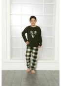Resim Akbeniz Welsoft Polar Çocuk Pijama Takımı 4635-yeşil Yeşil 