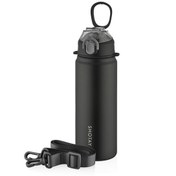 Resim Shotay ST-8228 750ml Siyah Pipetli Şeffaf Kapaklı Çelik Termos 