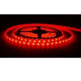 Resim 12 Volt 3 Çipli 5050 Dış Mekan IP65 Kırmızı Şerit Led M/60 Led 5 Metre 