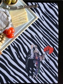 Resim Best Couple Kumaş Amerikan Servis 4'lü Set - 35x50cm Keten Kumaş Ulusl.yıkama Ve Solmama Sertifikası Çok Renkli 