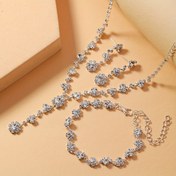 Resim 4 Parça Tatil Temalı Minimalist Taşlı Kolye, Bileklik ve Küpe Takı Seti - Kadınlar İçin 