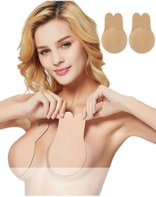 Resim Kadın Göğüs Dikleştirici Göğüs Ucu Gizleyici Push Up Silikon Sütyen 