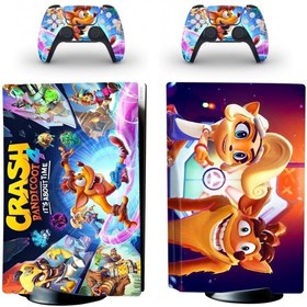 Resim cosy home gift Crash Bandicoot 4 Playstation 5 Standart Disk Edition Sticker Kaplama Seti 