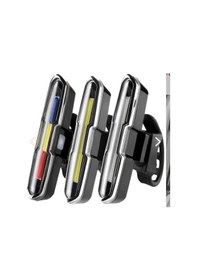 Resim Bike Sky Bisiklet Kuyruk İşık Süper Parlak Bisiklet Işığı Bisiklet Aksesuarları Usb Şarj Edilebilir Led Lamba Bisiklet Arka İşık 