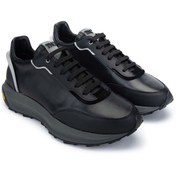 Resim Kemal Tanca Tamer Tanca Erkek Hakiki Deri Siyah Sneakers & Spor Ayakkabı 