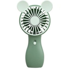 Resim RabbitTech Ayı Kulaklı Taşınabilir Masa Üstü Fan Mini El Fanı USB Şarjlı Ergonomik El Vantilatör 