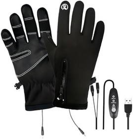 Resim Şarj Edilebilir Isıtmalı Eldiven,3 Seviyeli USB Şarj Edilebilir Unisex Dokunmatik Kışlık Malzemeleri - Pil Destekli Isıtmalı Eldiven | Kayak Snowboard Bisiklet Motosiklet Açık 