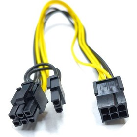Resim 6 Pim To 6+2 8 Pim Pcıe Ekran Kartı Power Güç Kablosu 30 Cm 