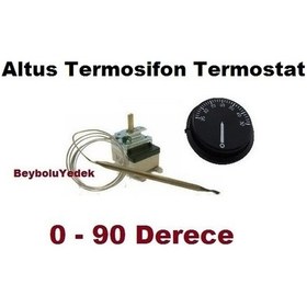 Resim Altus Uyumlu Termosifon Termostat Otomatik 0 - 90 Derece Ayar Otomatiği 