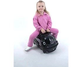 Resim Nishev.com Evini Sev Lüks 360° Dönebilen Abs Çocuk Valizi Siyah 