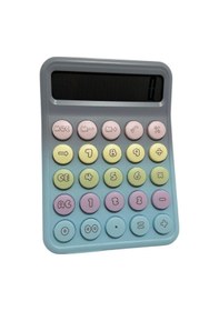 Resim Runzon Renkli Hesap Makinesi Yuvarlak Uçlu 12 Hane Mavi Rz-822 Mavi 