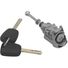Resim Peugeot 407 C4 2004-2011, Kaiyi İçin Uyumlu 2 Anahtarlı Ön Sol Kapı Kilidi Silindiri 