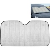 Resim Polhammobile Polham Araç Ön Cam Güneşliği 70CM*140CM 5 Katmanlı Isı Yalıtımlı Güneşlik Katlanabilir Güneşlik 