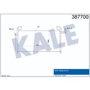 Resim Klima Kondenseri Mazda 323S Vi (Al Al) (625X288X18) 504647940 