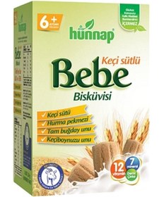 Resim Hünnap-Keçi Sütlü Bebe Bisküvisi 2 Paket 