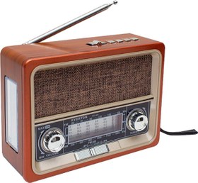 Resim Everton Rt-313t Bluetooth Fm-usb-Tf Card-Aux Şarjlı Nostaljik Radyo 