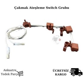 Resim Hotpoint Ariston Uyumlu Ocak Çakmak Switch Grubu Ateşleme Siviç Anahtar - 419098995 