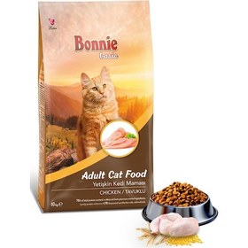 Resim Bonnie Tavuklu Yetişkin Kedi Maması 10 KG 