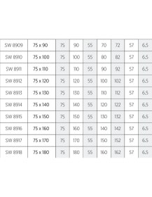 Resim Shower Dikdörtgen Monoblok Duş Teknesi 75*130 