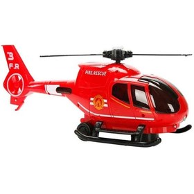 Resim Sesli Ve Işıklı Projeksiyonlu İtfaiye Helikopteri 30 Cm 