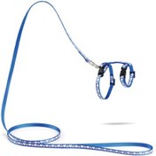 Resim Beeztees Yavru Kedi Göğüs Tasması Ve Gezdirme Kayışı 120cm, Mavi, 16-25cm Boyun, 23-36cm Göğüs 